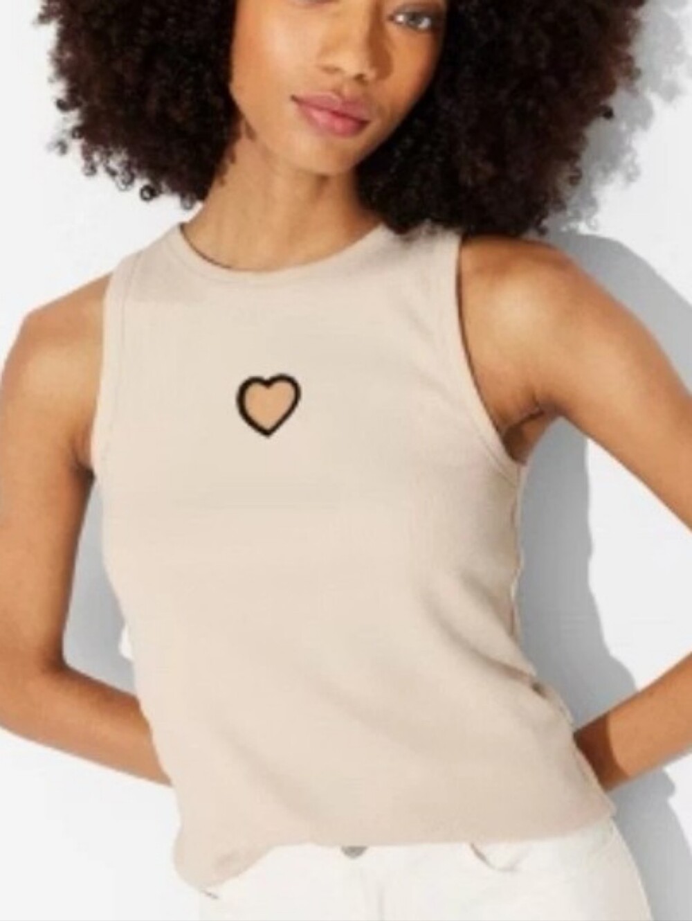 ❤️10/$30 New Heart Cut Out Ribbed Tank